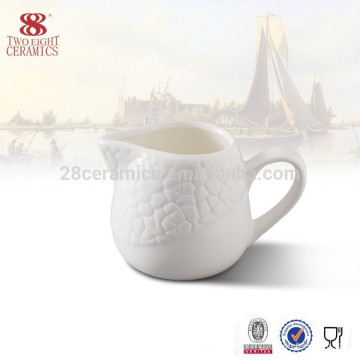 Jarro de leite de cerâmica chaozhou atacado, porcelana desnatadeira de café